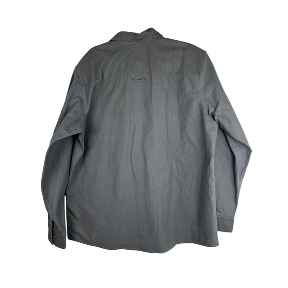 Guide Series Mens LT Chamois Shirt Castlerock Gray Long Sleeve Button-Up Durable - Picture 2 of 14